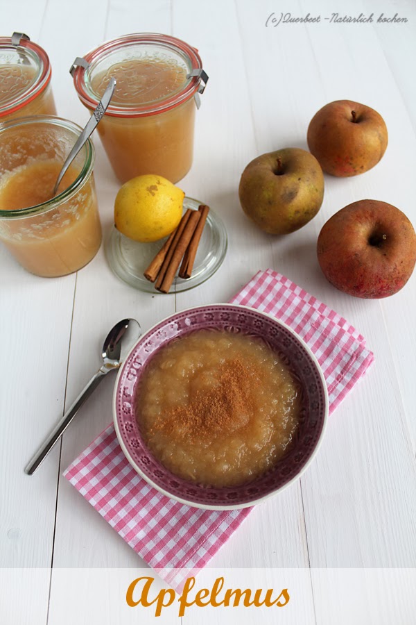 Apfelmus mit Zimt - Querbeet-Natürlich kochen